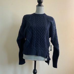 NWT NSF Skyla Side Tie Sweater